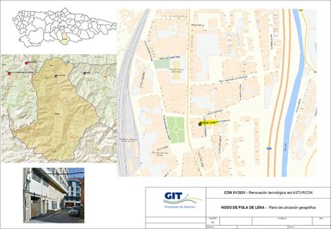 Plano de Pola de Lena